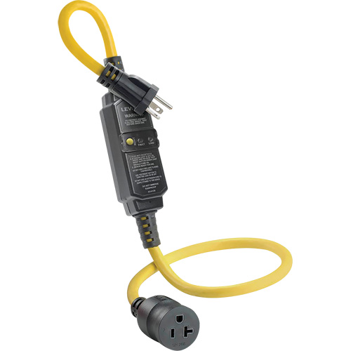 GFCI Cord Set with Automatic Reset, 120 V, 20 A, 3' Cord Dufferin Supply