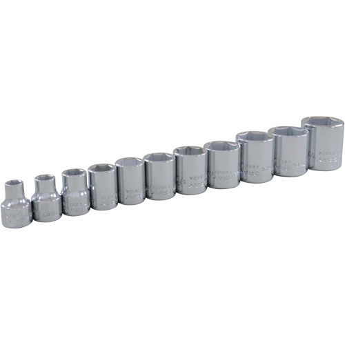 Jeu de douilles SAE, 11 Mcx, Prise de 3/8" Dufferin Supply