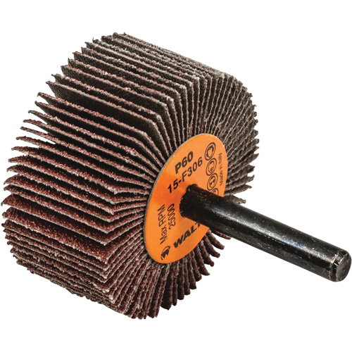 Coolcut Flap Wheel, Aluminum Oxide, 60 Grit, 2" x 1" x 1/4" Dufferin Supply