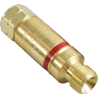 Antiretours pare-flammes - Oxy/gaz combustibles, Gaz combustibles (rouge)/Oxyg&egrave;ne (vert), Style pour adapteur de d&eacute;tendeur Dufferin Supply