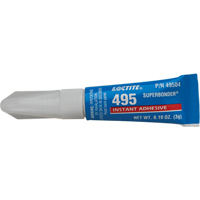 495 Super Bonder&reg; Instant Adhesive, Clear, Tube, 3 g Dufferin Supply