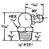 Raccord, Filetage de 1/8" Dufferin Supply