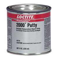 Fixmaster&reg; 2000° Putty, 8 oz., Cartridge, Silver Dufferin Supply