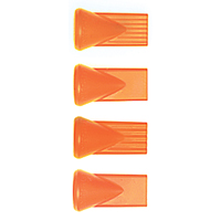Assorted Flat Slot Nozzle Set, 1-1/10" L Dufferin Supply