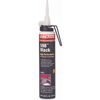 598 High Performance RTV Silicone Gasket Maker, Cartridge, Black Dufferin Supply