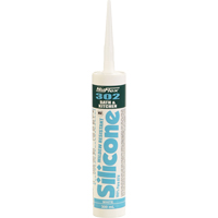 NuFlex&reg; 302 Bath And Kitchen Silicone Sealant, 300 ml, Cartridge, Clear Dufferin Supply