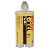 E-00CL Structural Adhesives, 200 ml, Dual Cartridge, Two-Part, Clear Dufferin Supply