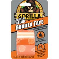Repair Tape, 38 mm (1-1/2") x 4.5 m (15'), Clear Dufferin Supply