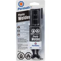 Plastic Welder Epoxy, 25 ml, Syringe, Two-Part, Black Dufferin Supply
