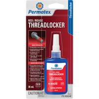 Permanent Strength Threadlocker, Red, High, 36 ml, Bottle Dufferin Supply