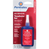 High Temperature Threadlocker, Red, High, 36 ml, Bottle Dufferin Supply