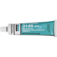 Dowsil RTV 3145 Silicone Adhesive Sealant MIL-A-46146, Tube, Clear Dufferin Supply