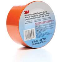 Ruban en vinyle pour travaux g&eacute;n&eacute;raux 764, 50,8 mm (2") la x 32,9 m (108') lo, 5 mils, Orange Dufferin Supply