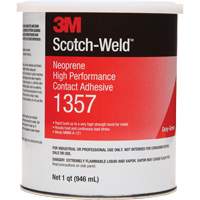 Neoprene High-Performance Contact Adhesive, Can, 32 fl. oz., Grey Dufferin Supply