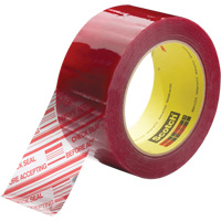Ruban d'emballage avec message de s&eacute;curit&eacute; Scotch 3779, Adh&eacute;sif Acrylique, 1,8 mils, 48 mm (2") x 914 m (2998') Dufferin Supply