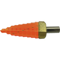 Jet-Kut&reg; 9-Step Super Premium M35 Step Drill, 1/4" - 3/4" , 1/16" Increments, High Speed Steel Dufferin Supply