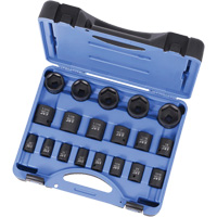 PS1912 SAE 6-Point Socket Set, 19 Pcs, Impact, 1/2" Drive Size, Deep Dufferin Supply