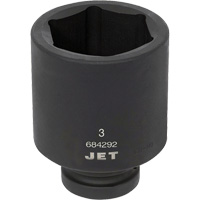 Socket, Impact, 3", 1" Drive, 6 Points, Deep Dufferin Supply
