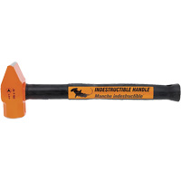 UCP-316 Super Heavy-Duty Indestructible Handle Cross Pein Hammer, 3 lbs. Head Weight, Plain Face, Solid Steel Handle Dufferin Supply
