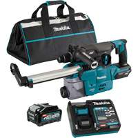 Marteau rotatif sans fil avec moteur sans balai XGT SDS-Plus avec accessoire daspiration des poussi&egrave;res DX10, 40 V, 1-3/16", 3 lb-pi, 0-840 tr/min Dufferin Supply