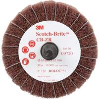 Scotch-Brite Combi-Wheel, 2-1/2" Dia., 120 Grit, Aluminum Oxide Dufferin Supply