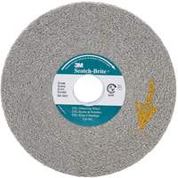 Meules d'&eacute;barbage EXL Scotch-Brite, 6" x 1", Arbre de 1", Oxyde d'aluminium Dufferin Supply