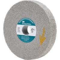 Meules d'&eacute;barbage EXL Scotch-Brite, 6" x 1", Arbre de 1", Oxyde d'aluminium Dufferin Supply
