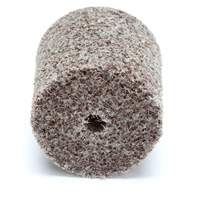 Meule d'abrasion et de polissage unitaris&eacute;e Scotch-Brite, 1" x 1", Arbre de 3/16"-7, Grain de Moyen, Oxyde d'aluminium Dufferin Supply