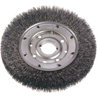 Brosses rotatives &agrave; fils cr&ecirc;p&eacute;s - Face &eacute;troite, 6" dia., Fils 0,014", Arbre 1-1/4" Dufferin Supply