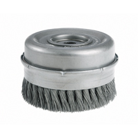 Brosses-boisseau &agrave; fils nou&eacute;s avec bride - Robustes, 4" dia. x 5/8"-11 arbre Dufferin Supply