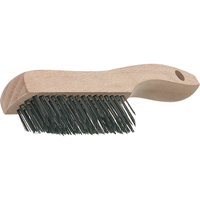Brosses de grattage &agrave; manche &agrave; patin, garnissage en V, Acier inoxydable, 4 x 16 rangs de fils, Longueur 19-3/4" Dufferin Supply