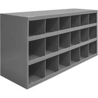 Armoires pour bacs de rangement en acier, 33-3/4" la x 12" p x 19-1/4" h, Gris Dufferin Supply