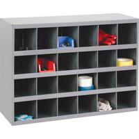 Armoires pour bacs de rangement en acier, 33-3/4" la x 12" p x 23-7/8" h, Gris Dufferin Supply