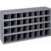 Armoires pour bacs de rangement en acier, 33-3/4" la x 12" p x 19-1/4" h, Gris Dufferin Supply