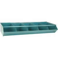 Bacs sectionnels superposables, Cap. 100 lb, 37" la x 15-1/2" p x 6" h, Bleu Dufferin Supply