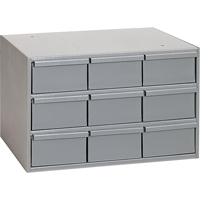 Industrial Drawer Cabinets, 9 Drawers, 17-1/4" W x 11-5/8" D x 10-7/8" H, Grey Dufferin Supply