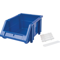 Stack & Hang Bin, 4-13/16" W x 3-3/16" H x 7-1/8" D, Blue Dufferin Supply