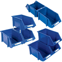 Stack & Hang Bin, 11-13/16" W x 7" H x 17-11/16" D, Blue Dufferin Supply
