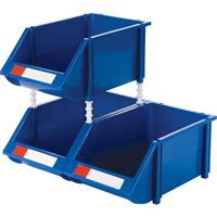 Stack & Hang Bin, 8-3/16" W x 6-3/16" H x 14" D, Blue Dufferin Supply