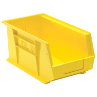 Ultra Stack & Hang Bin, 8-1/4" W x 7" H x 14-3/4" D, Yellow Dufferin Supply