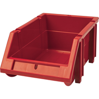 Bac empilable & &agrave; suspendre, 4-13/16" la, 3-3/16" h x 7-1/8" p, Rouge Dufferin Supply