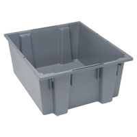 Stack & Nest Totes, 10" x 23.5" x 19.5", Grey Dufferin Supply