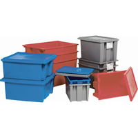 Stack & Nest Totes, 15" x 29.5" x 19.5", Blue Dufferin Supply