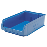 Giant Stacking Containers, 12.375" W x 19.75" D x 5.875" H, Blue Dufferin Supply