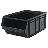 Bac MAGNUM en mat&eacute;riau recycl&eacute;, 11-7/8" ha x 18-3/8" la x 29" p, Capacit&eacute; de 150 lb, Noir Dufferin Supply