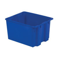 Polylewton Stack-N-Nest&reg; Containers, 12" x 21" x 17", Blue Dufferin Supply