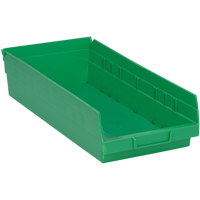 Bacs pour tablette, 8-1/8" la x 4" H x 17-7/8" p, Vert, Capacit&eacute; 40 lb Dufferin Supply