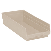 Bac pour &eacute;tag&egrave;re &eacute;conomique, 8-3/8" la, 4" h x 17-7/8" p, Ivoire Dufferin Supply