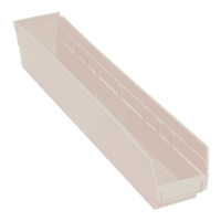 Bac pour &eacute;tag&egrave;re &eacute;conomique, 4-1/8" la, 4" h x 23-5/8" p, Ivoire Dufferin Supply