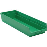 Bacs pour tablette, 8-3/8" la x 4" H x 23-5/8" p, Vert, Capacit&eacute; 50 lb Dufferin Supply